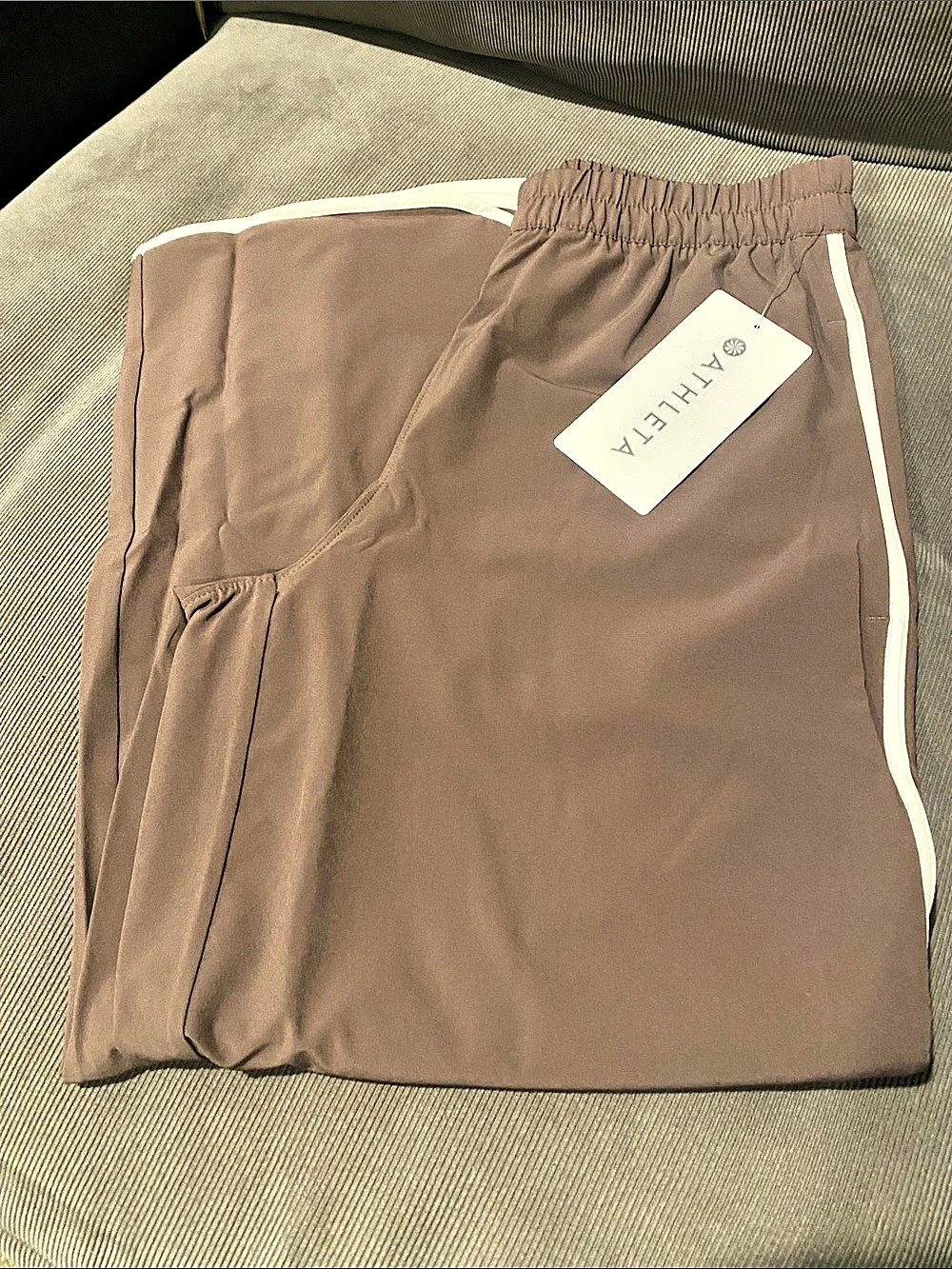 Athleta Journey Crop Pant Cropped Track Pants in Brown Size XXS NWT